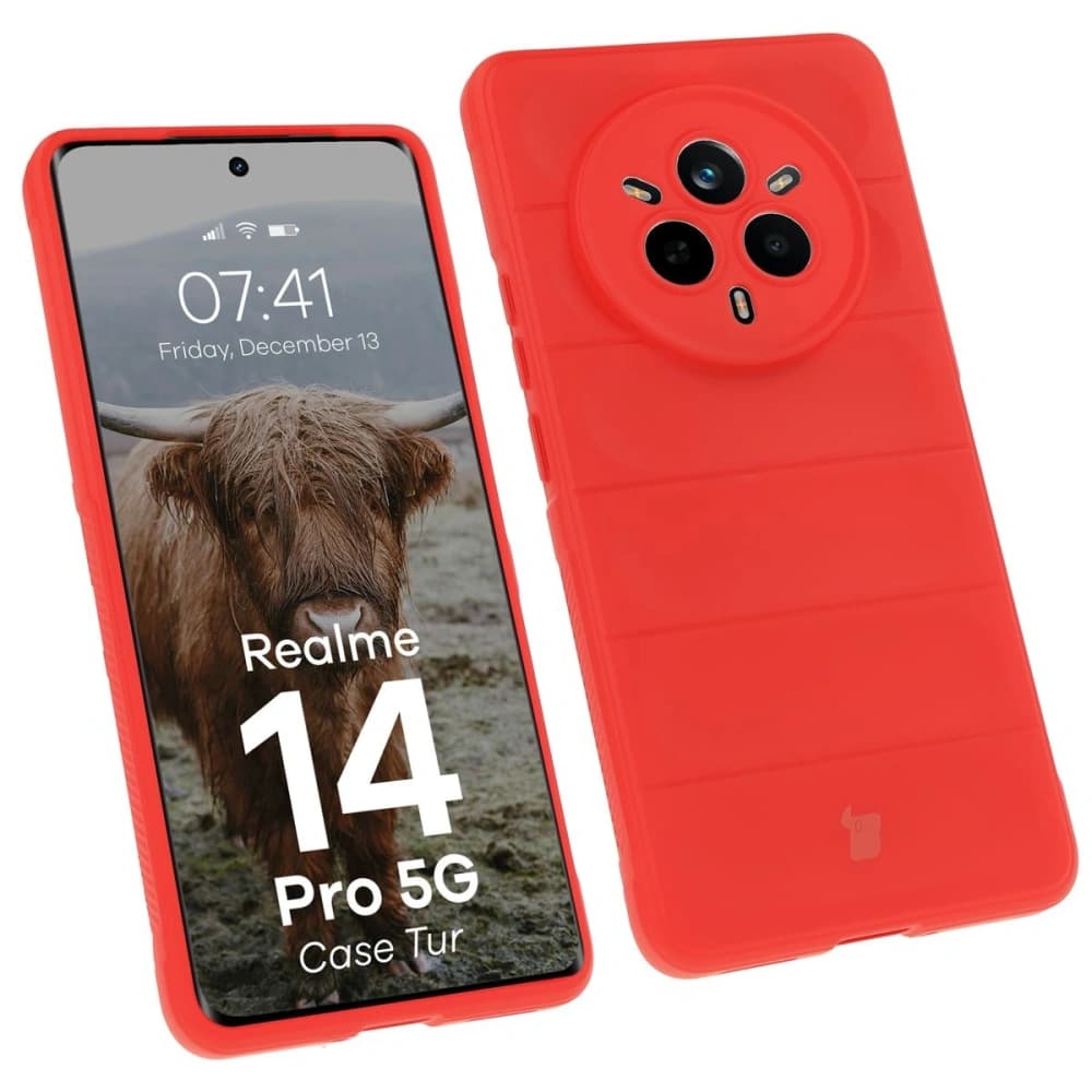 Pancéřové pouzdro Bizon Case Tur pro Realme 14 Pro 5G červené - 1