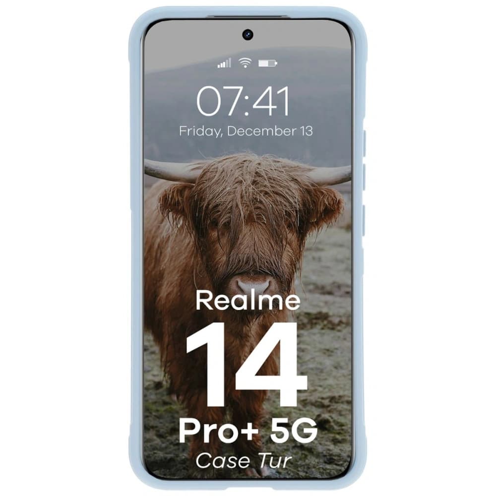 Bizon Case Tur páncélozott tok Realme 14 Pro Plus 5G világoskék színben - 5