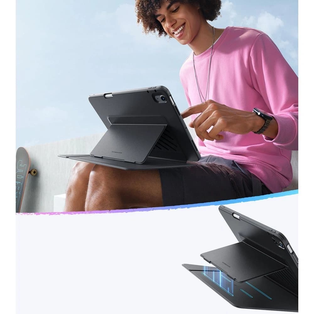 ESR Flip Hybrid Apple iPad Air 10.9 2020/2022 (4, 5 gen) / iPad Air 11 2024/2025 (6, 7 gen) Fekete - 4