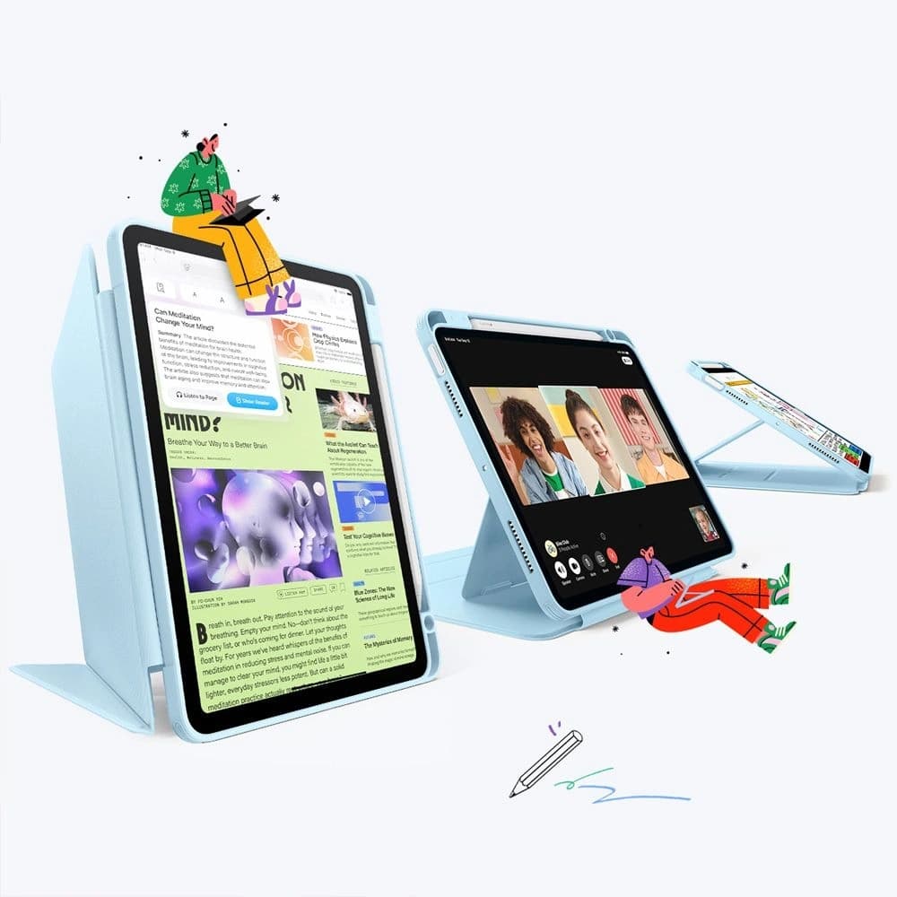 ESR Flip Hybrid Apple iPad Air 10.9 2020/2022 (4, 5 gen) / iPad Air 11 2024/2025 (6, 7 gen) Égkék - 2