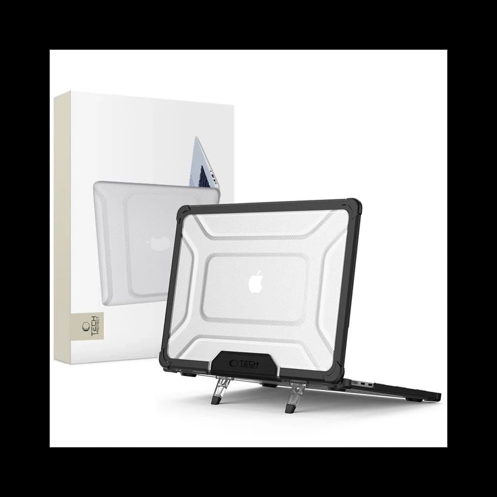 Etui Tech-Protect Smartshell Pro Apple MacBook Air 15” (M2/M3/M4) 2023-2025 Schwarz/transparent - 1