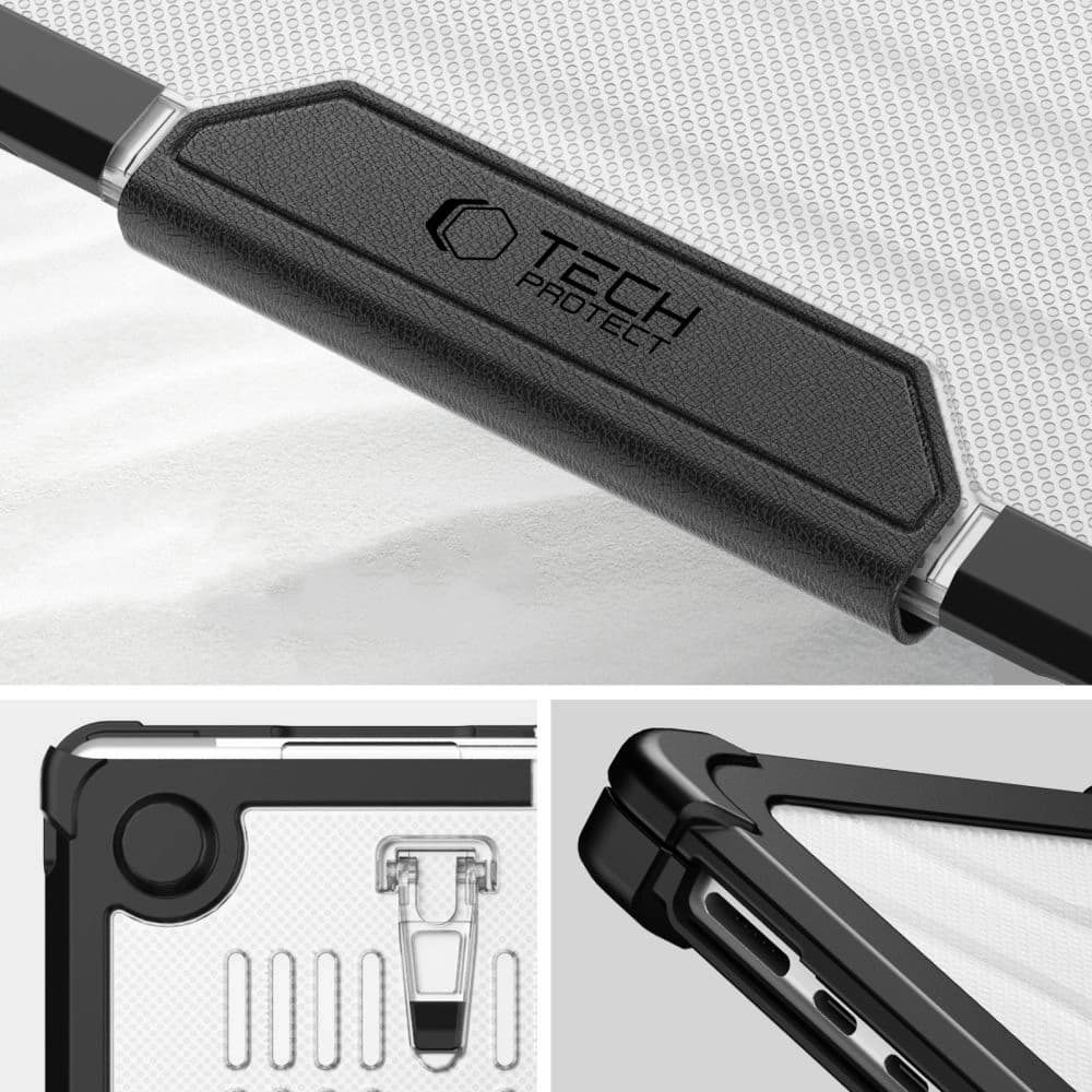 Etui Tech-Protect Smartshell Pro Apple MacBook Air 15” (M2/M3/M4) 2023-2025 Schwarz/transparent - 6