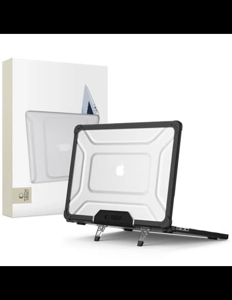Etui Tech-Protect Smartshell Pro Apple MacBook Air 13” (M2/M3/M4) 2023-2025 Schwarz/transparent