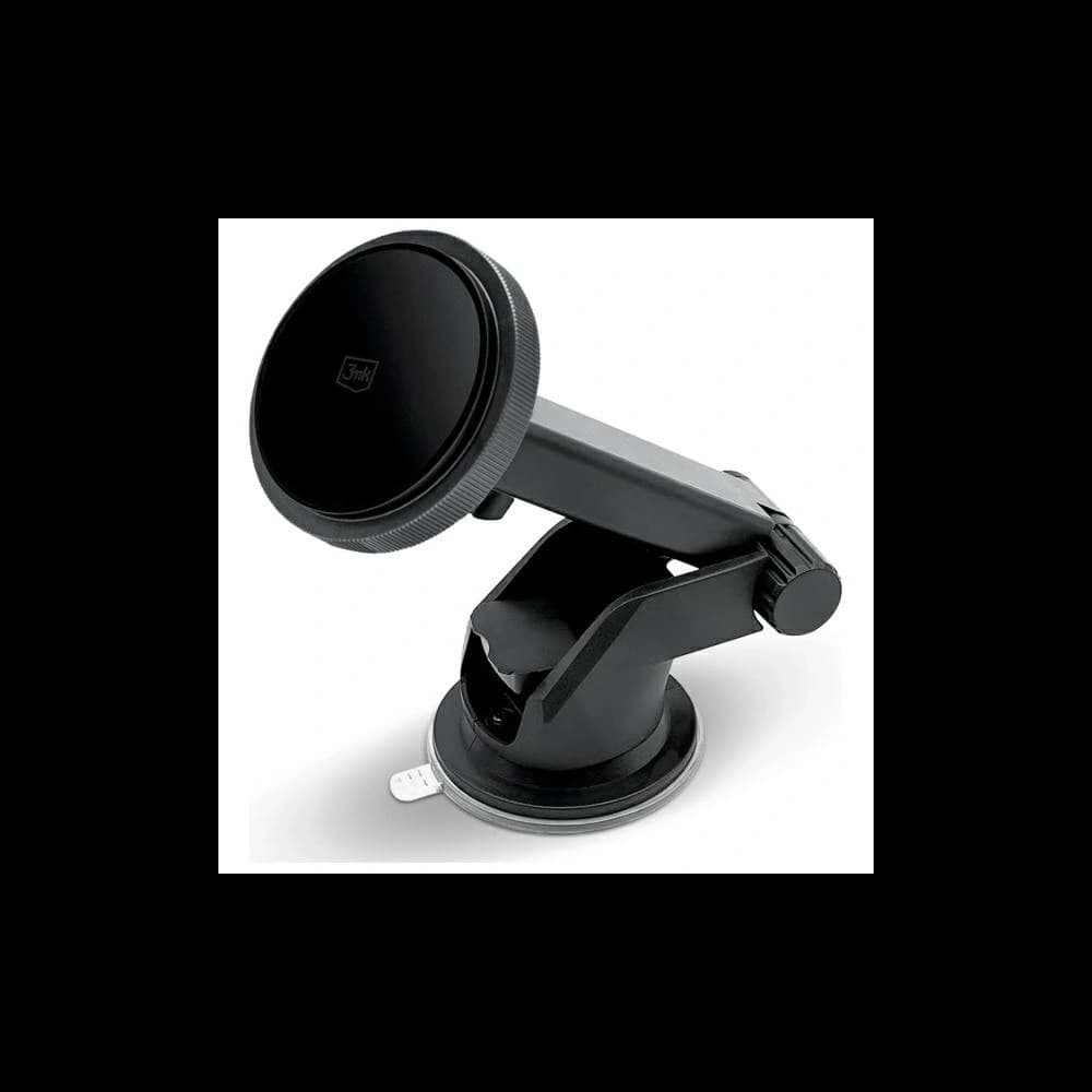 3MK Suport Auto MagCharger 15W Negru pentru Încărcare Wireless pentru Bord - 1