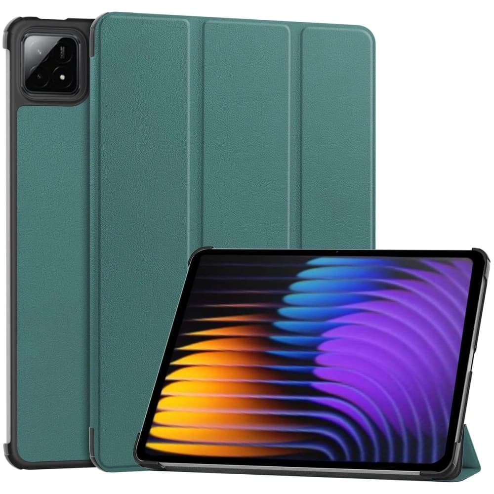 Bizon Case Tab Croc Xiaomi Pad 7 / 7 Pro sötétzöld - 1