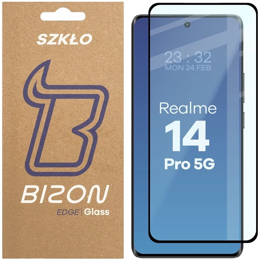 Bizon Glass Edge 3D Realme 14 Pro 5G fekete keret - 1