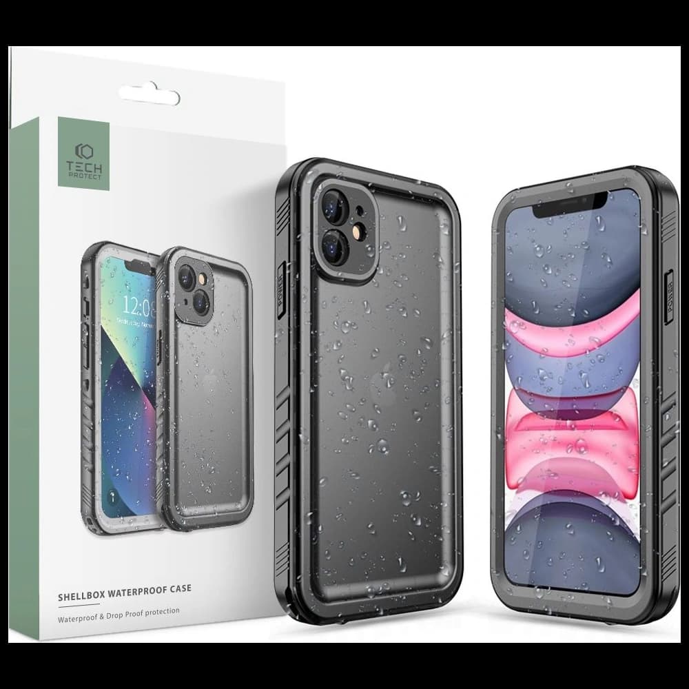 [CR] Husă impermeabilă Tech-Protect Shellbox IP68 Apple iPhone 11 Negru - 1