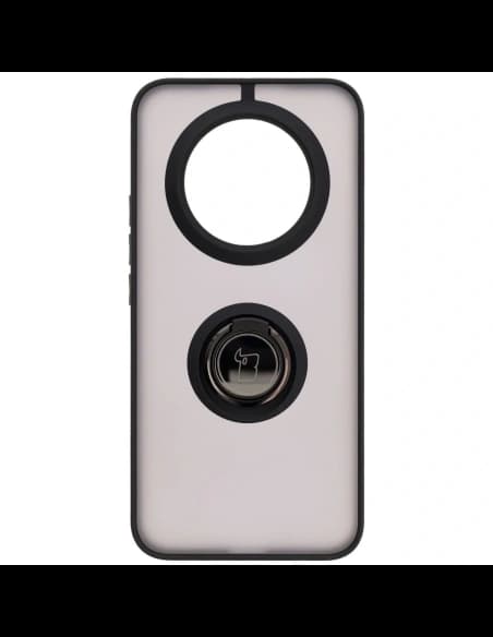 Bizon Case Hybrid Gyűrű Realme 14 Pro Plus 5G füstös fekete kerettel