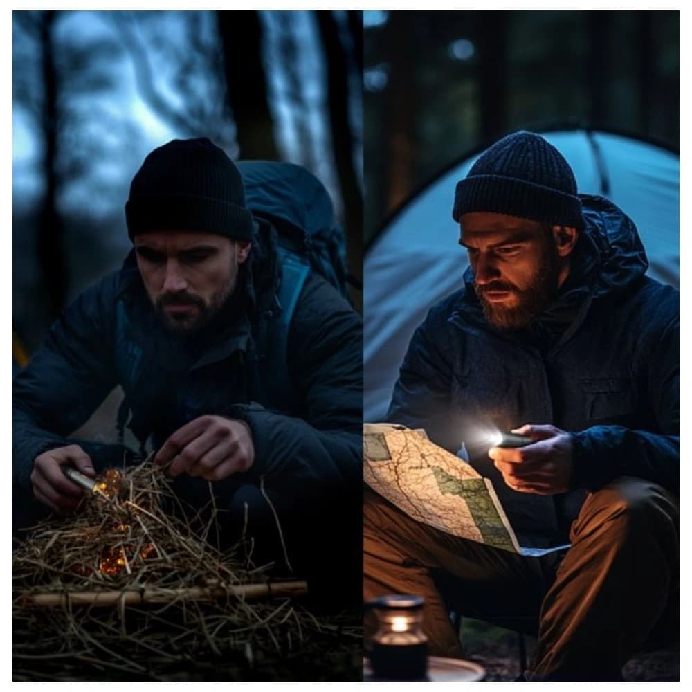 4smarts Explorer 4in1 USB-C / USB-A, USB-C öngyújtó, zseblámpa 60W 1m fekete - 2