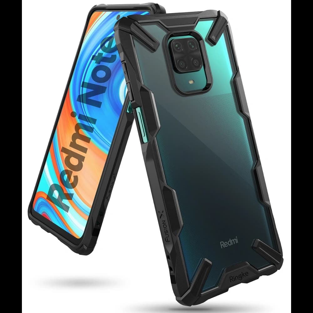 Etui Ringke Fusion-X Redmi Note 9S/9 Pro/9 Pro Max Černé - 1