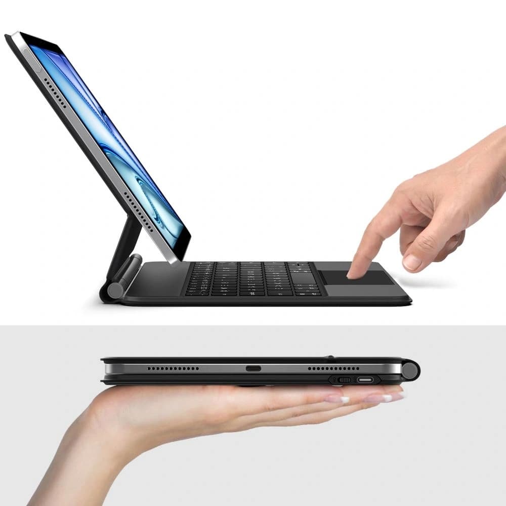 Tech-Protect SmartCase Magnetic + Tastatură Apple iPad Air 10.9" 2020/2022 / iPad Air 11" 2024/2025 Negru - 9