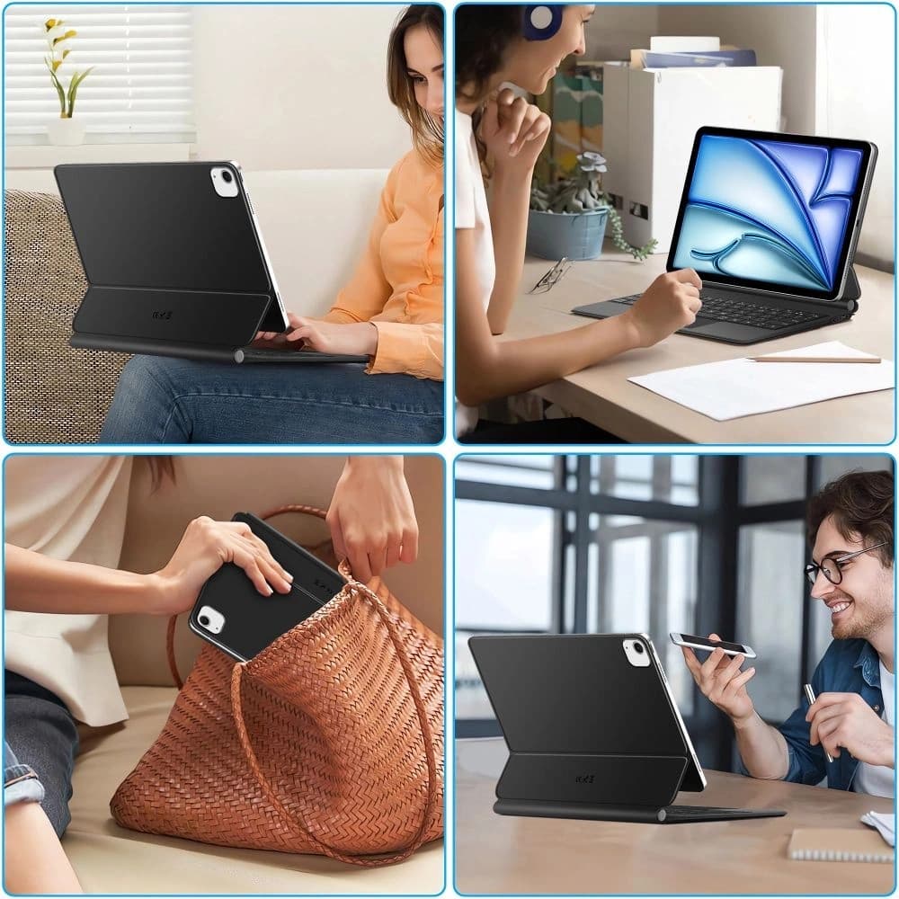 Tech-Protect SmartCase Magnetic + Tastatură Apple iPad Air 10.9" 2020/2022 / iPad Air 11" 2024/2025 Negru - 11