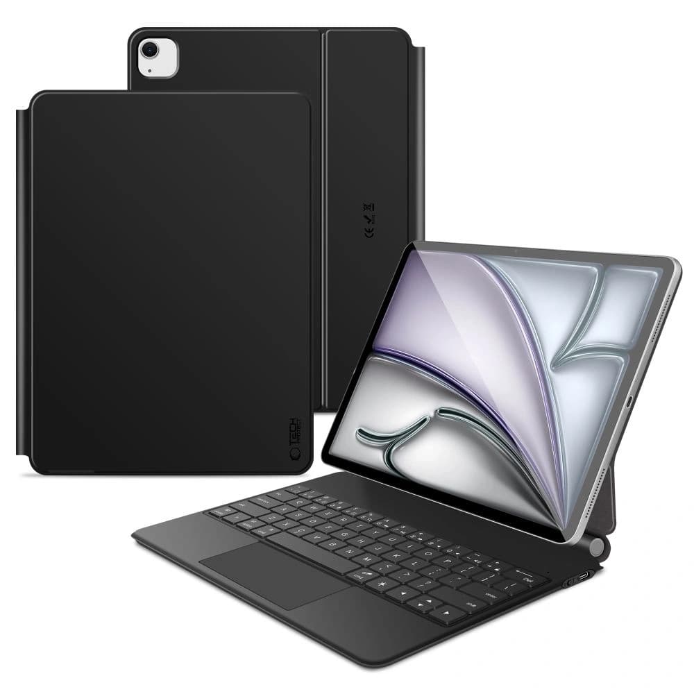 Tech-Protect SmartCase Magnetic + Tastatură Apple iPad Pro 12.9” 4 / 5 / 6 / 2020-2022 / Air 13” 1 / 2 / 2024-2025 Negru - 1