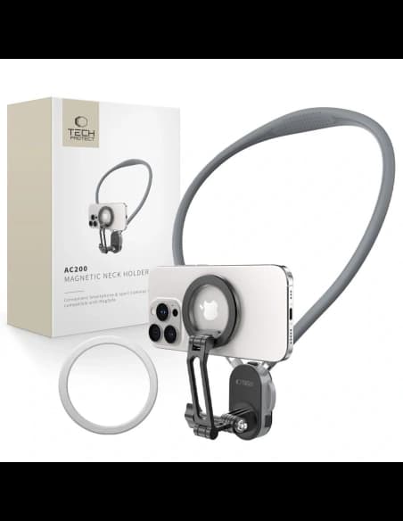 Tech-Protect AC200 Suport Magnetic MagSafe & GoPro & DJI Gât Culoare Gri Creion