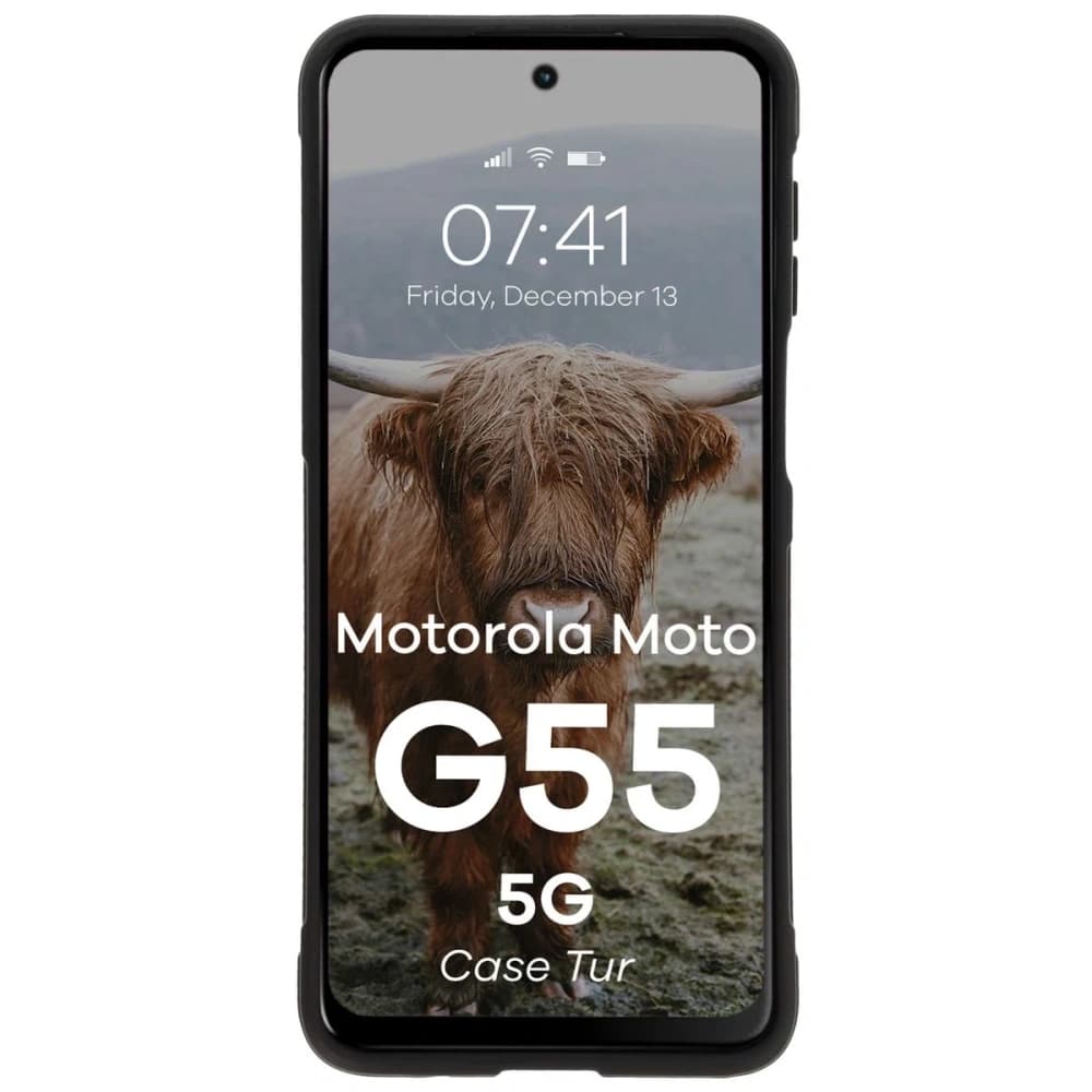 Bizon tok Tur Motorola Moto G55 5G fekete - 5