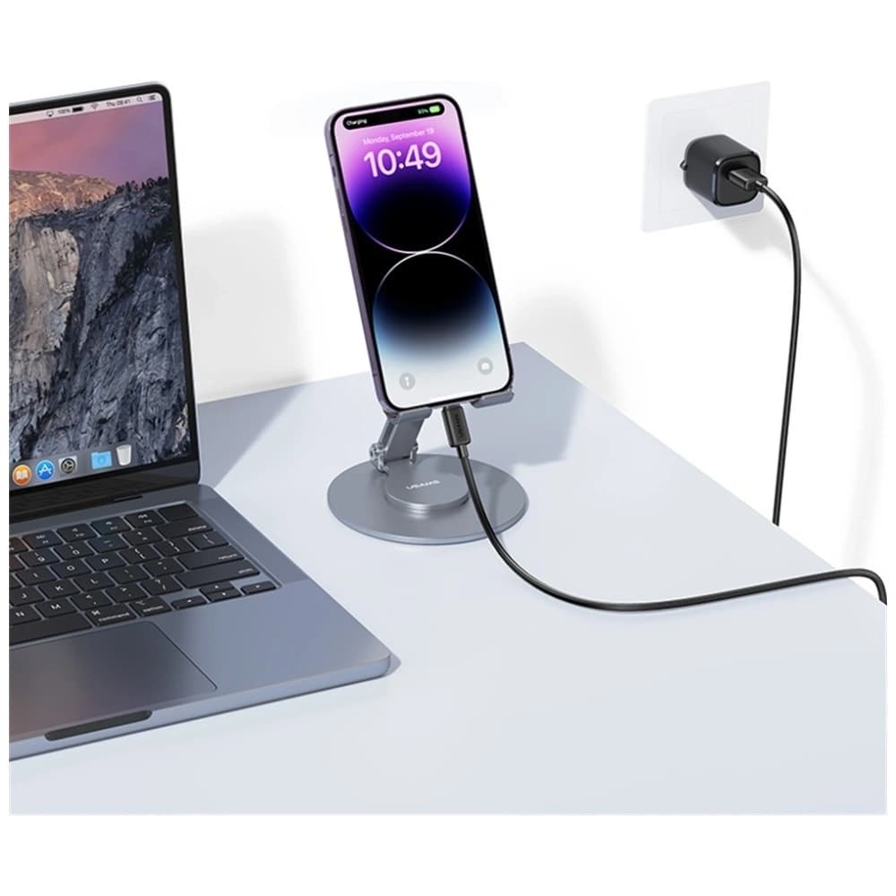 USAMS KY Series US-SJ689 cablu USB-A / Lightning 2.4A 1m alb - 7