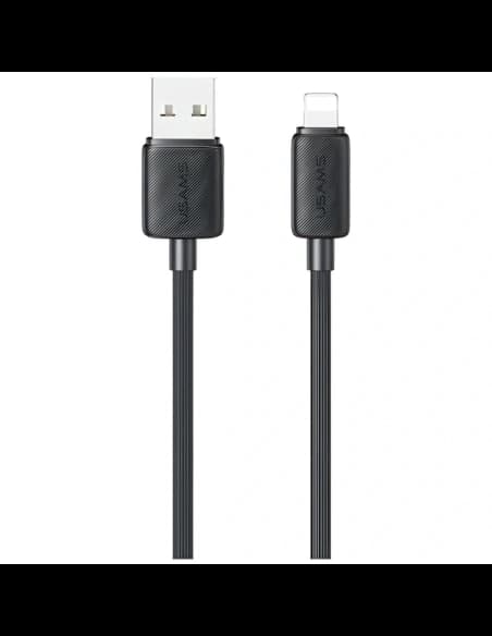 USAMS KY Series US-SJ689 cablu USB-A / Lightning 2.4A 1m negru