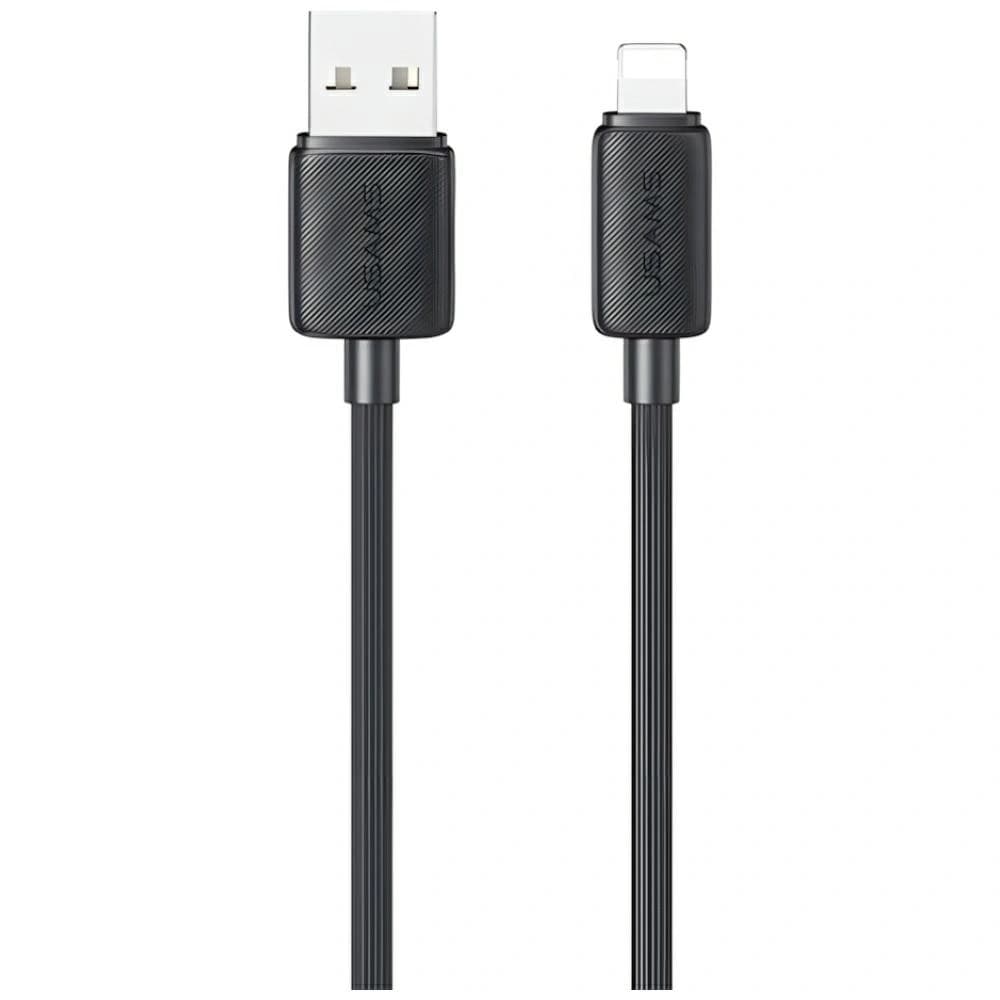 USAMS KY Series US-SJ689 cablu USB-A / Lightning 2.4A 1m negru - 1