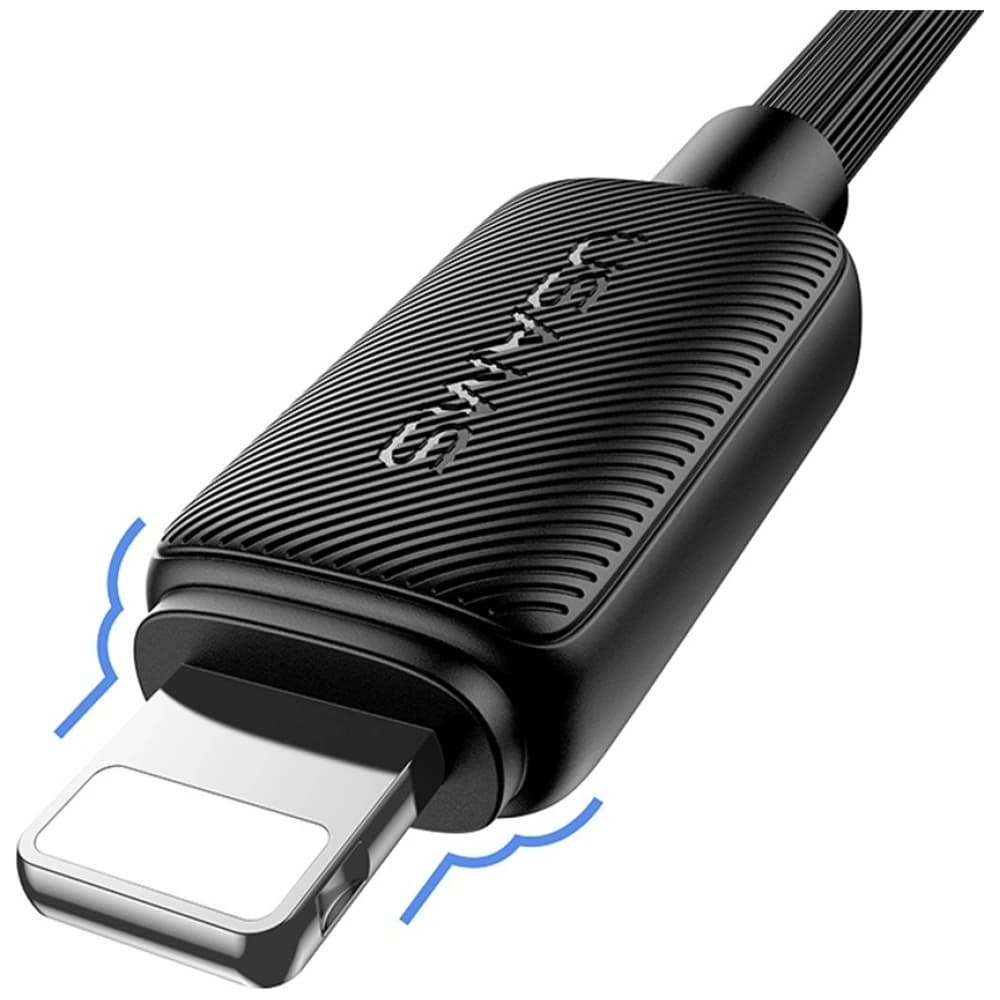 USAMS KY Series US-SJ689 cablu USB-A / Lightning 2.4A 1m negru - 4