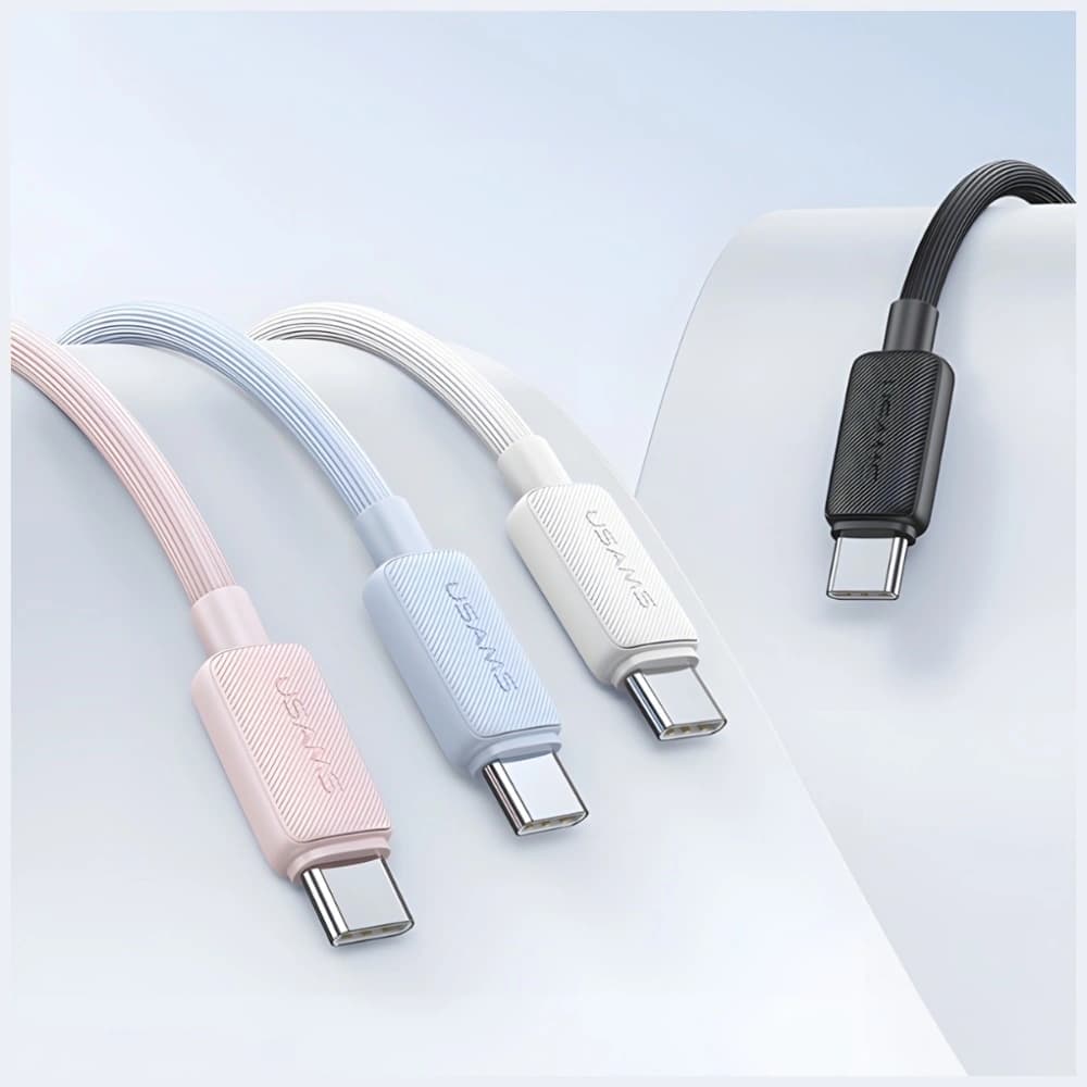 USAMS KY Series US-SJ691 60W USB-C / USB-C cable 1m white - 6