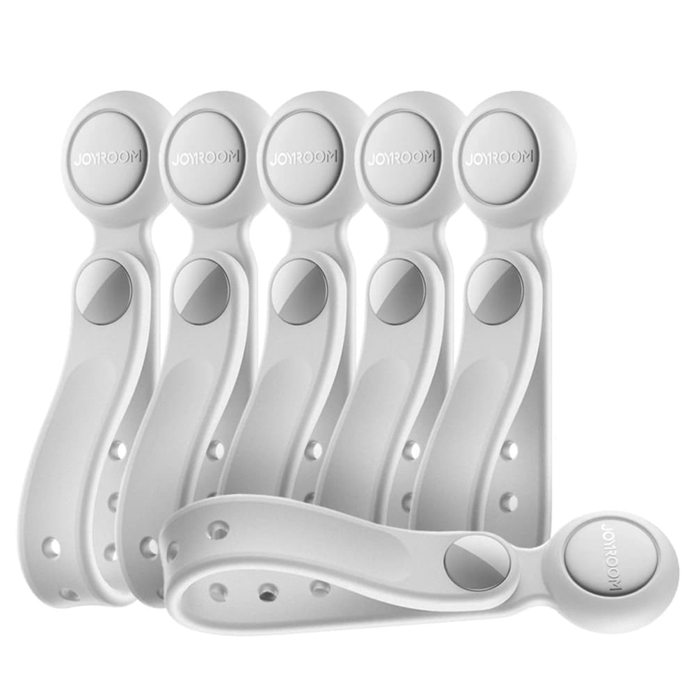 Joyroom JR-ZS422 szilikon kábelrögzítő mágnessel fehér [6 DB]. - 1