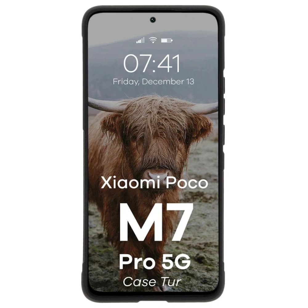 Carcasa Bizon pentru Xiaomi Poco M7 Pro 5G neagră - 5