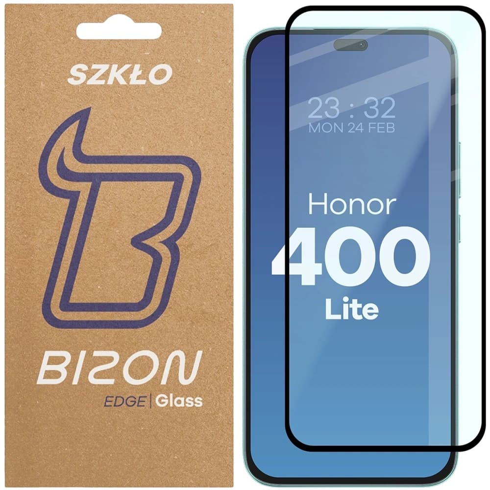 Bizon Glass Edge 2 Honor 400 Lite 5G black frame - 1