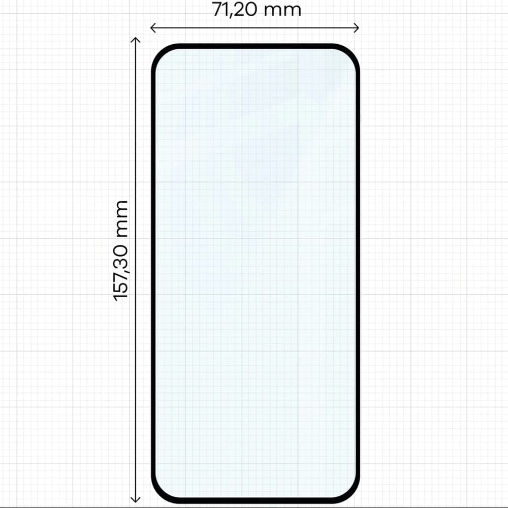 Bizon Edge 2 Pack 2x gehärtetes Glas + 1x Linsenschutz Honor 400 Lite 5G - 2