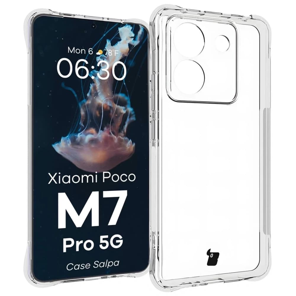 Husa Bizon Case Salpa Xiaomi Poco M7 Pro 5G transparentă - 1