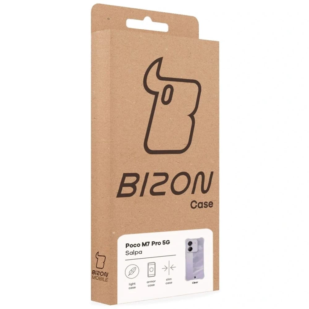 Husa Bizon Case Salpa Xiaomi Poco M7 Pro 5G transparentă - 7