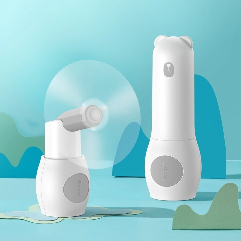 Praktikus kézi ventilátor Baseus Tricolor Bear (fehér) - 6