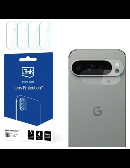 Ochrona na obiektyw aparatu 3MK Lens Protection do Google Pixel 9 [4 PACK]