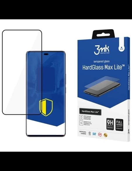 Tempered glass 3MK HardGlass Max Lite for Honor Magic7 Lite black
