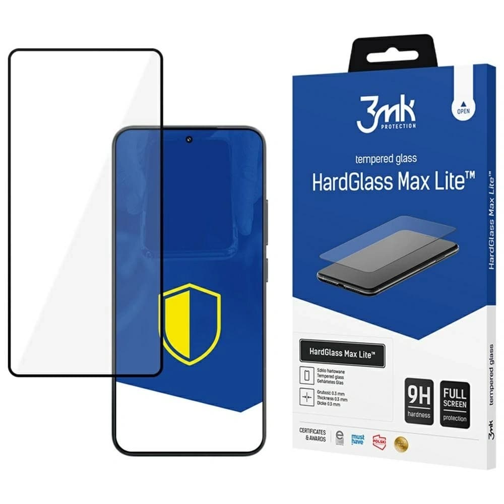Sticlă securizată 3MK HardGlass Max Lite pentru Xiaomi 15 negru - 1