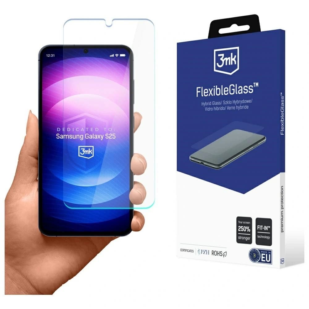 Hybridní sklo 3MK FlexibleGlass pro Samsung Galaxy S25 - 1