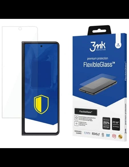 Hybrid glass 3MK FlexibleGlass for Samsung Galaxy Z Fold 3 5G (Front)