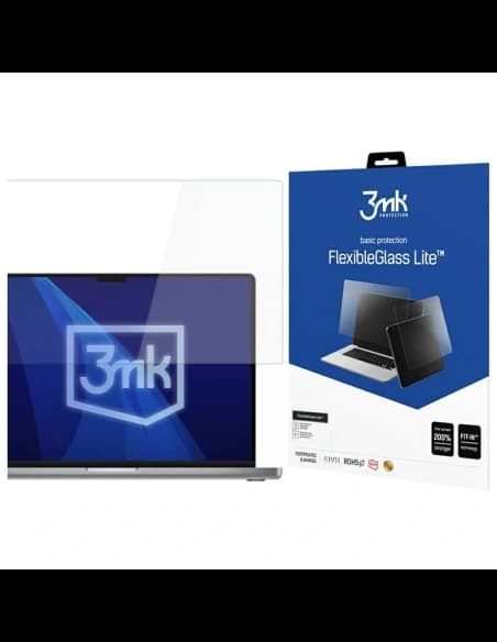 Hybridglas 3MK FlexibleGlass Lite für Apple MacBook Pro 16" 2021-2024 (M1/M2/M3/M4)