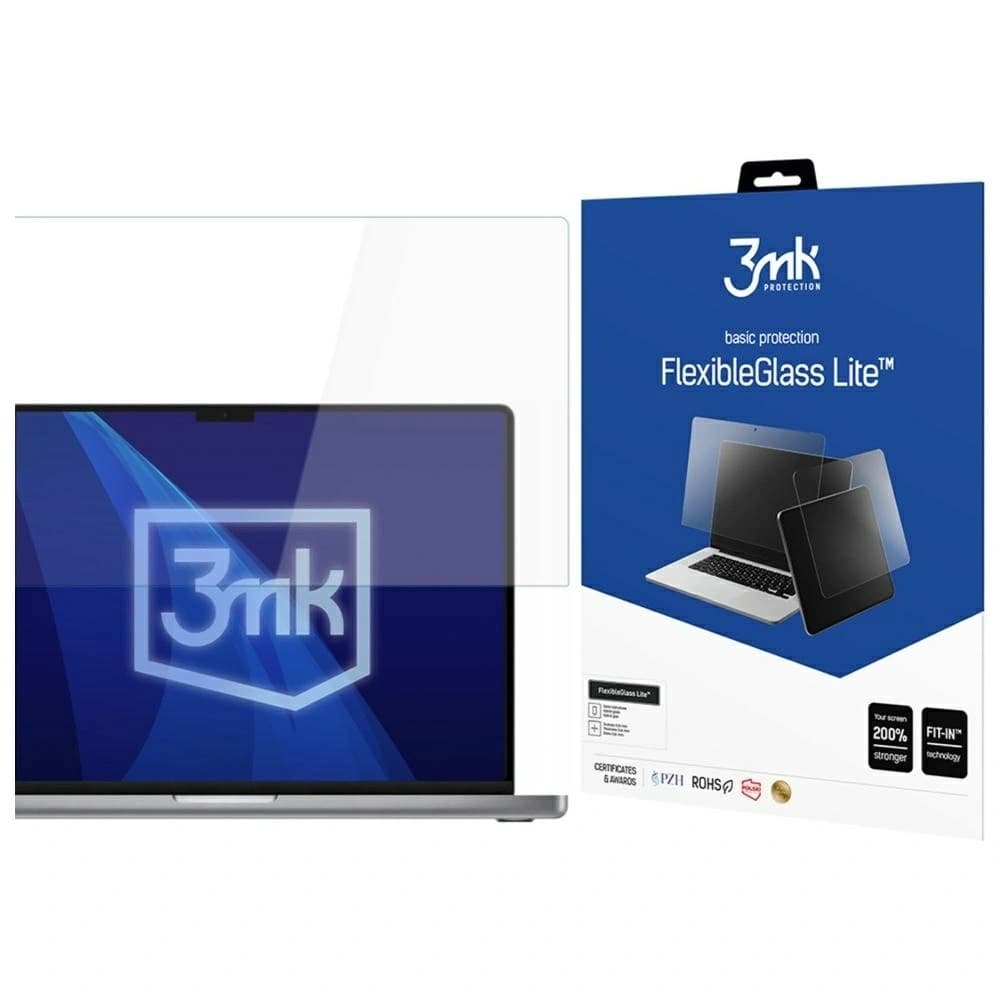 Sticlă hibridă 3MK FlexibleGlass Lite pentru Apple MacBook Pro 16" 2021-2024 (M1/M2/M3/M4) - 1