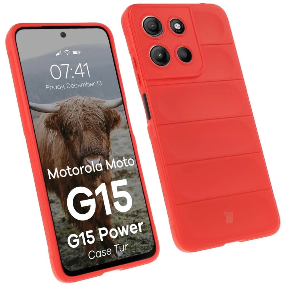 Bizon Case Tur Motorola Moto G15 / G15 Power red - 1