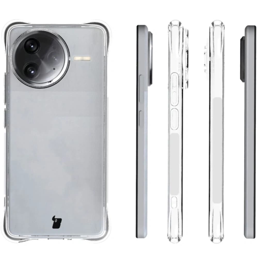 Bizon Case Clear Pack Hülle + 2x Bildschirmglas Xiaomi Poco F7 Ultra - 4