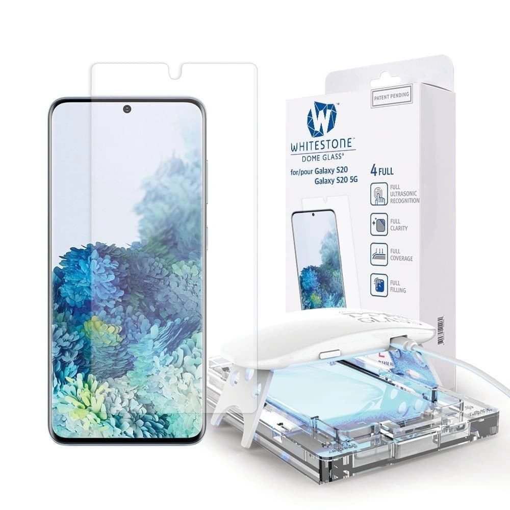 Whitestone Dome Samsung Reparatursatz Glas Galaxy S20 Klar - 4
