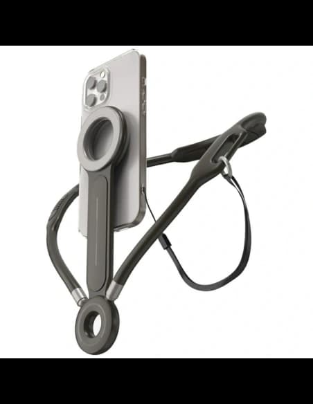 Suport magnetic pentru gât 4smarts POV pentru smartphone-uri, antracit