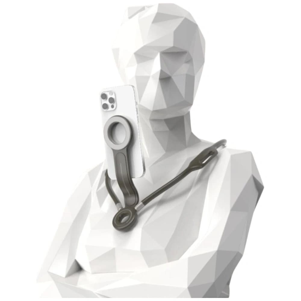 Suport magnetic pentru gât 4smarts POV pentru smartphone-uri, antracit - 3