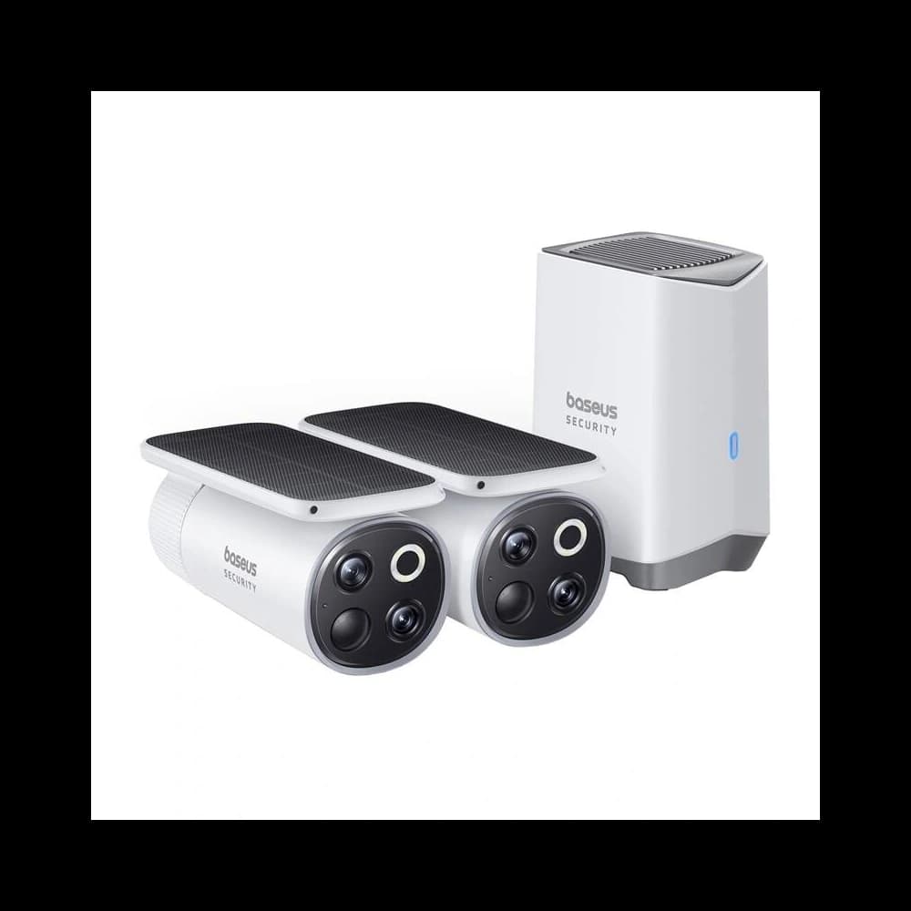 Baseus S1 Pro 3K Dvojitá venkovní kamera (bílá) - 2