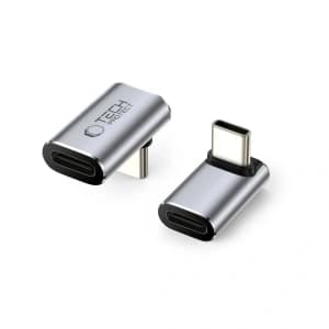Adapter kątowy USB-C / USB-C Tech-Protect Ultraboost AA02 Angle Adapter USB-C Grey