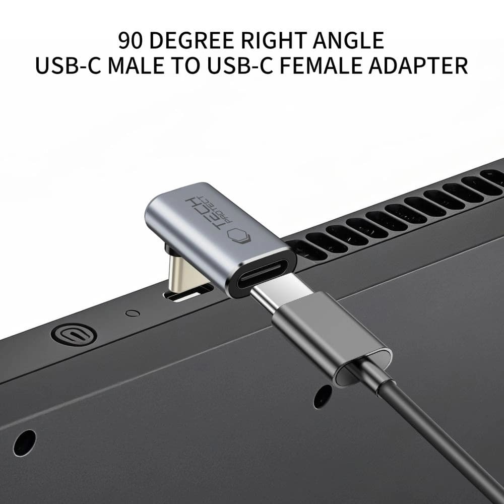 Tech-Protect Ultraboost AA02 Angle Adapter USB-C Grey - 3