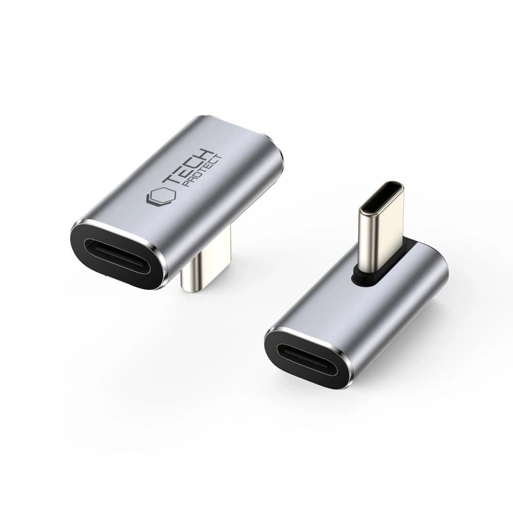 Tech-Protect Ultraboost AA03 Szögadapter USB-C Szürke - 1