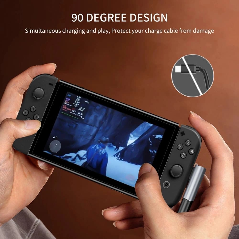 Tech-Protect Ultraboost AA03 Szögadapter USB-C Szürke - 4