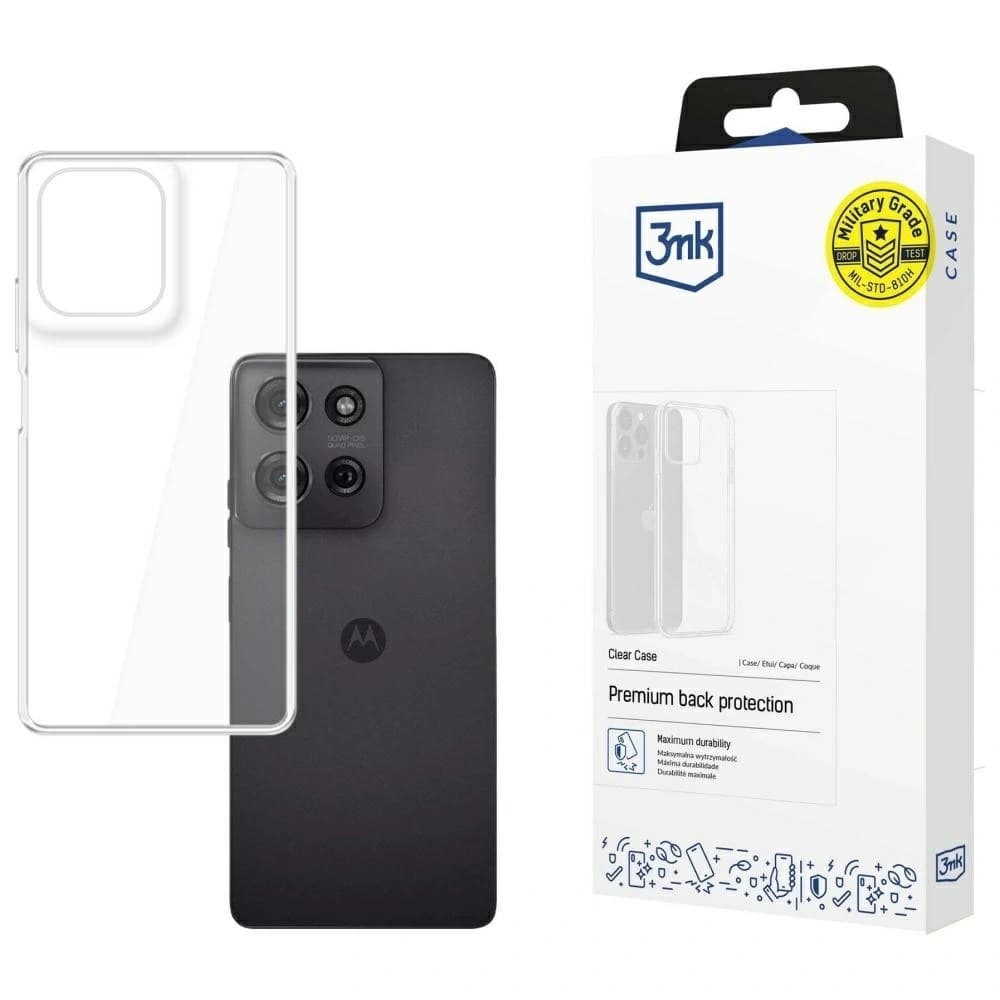 Carcasa transparentă 3MK pentru Motorola Moto G75 - 1