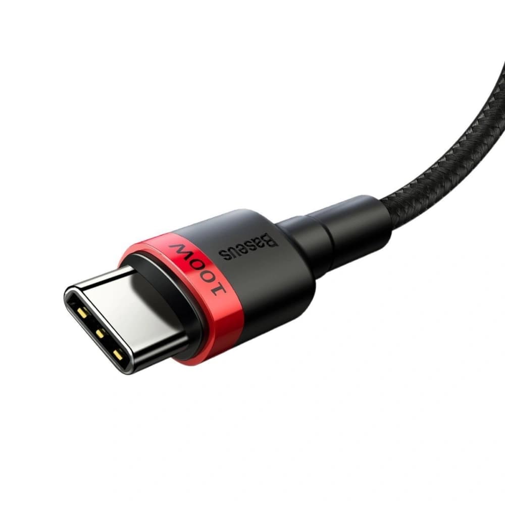 Baseus Cafule PD2.0 100W Charging USB USB-C Cable 20V 5A 2m Red & Black
 - 3